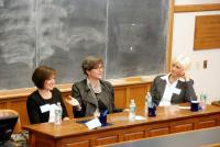 WLI WeWomen 7th Annual Yale Women in Leadership conference - Leading Women in STEM, Drs. A. Abella, Melissa Franklin, and Y. Will (left to right)