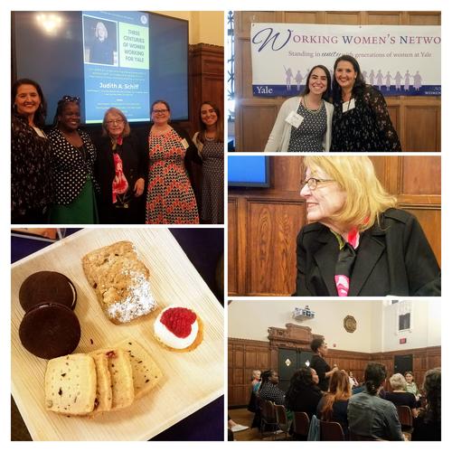 Photo Collage of Tea with Judith Schiff Event